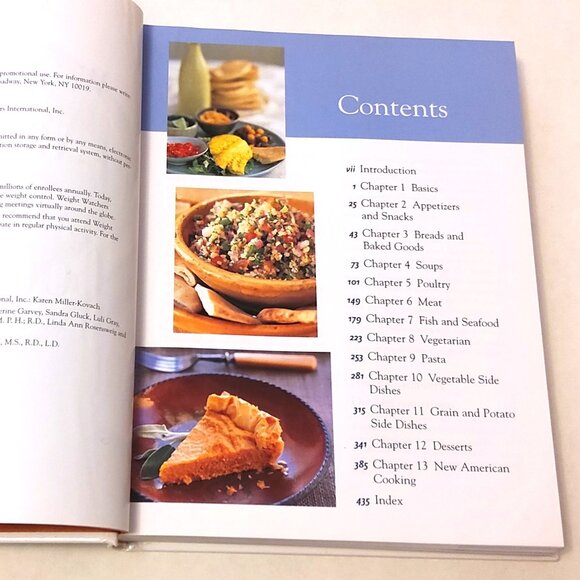 Preowned Weight Watchers New Complete Cookbook  Hardcover – 1998 by Weighers - Picture 3 of 3